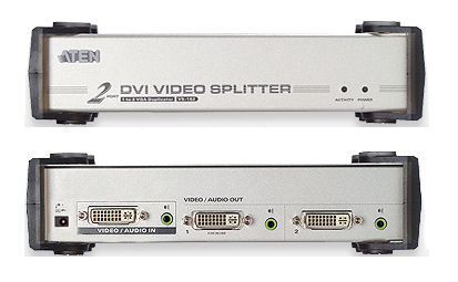 KVM Choice, UK:VS162 - Aten - 2 Port DVI Video Splitter with Audio